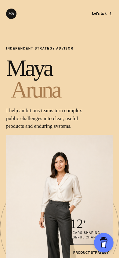 Editorial Advisor — actual mobile screenshot