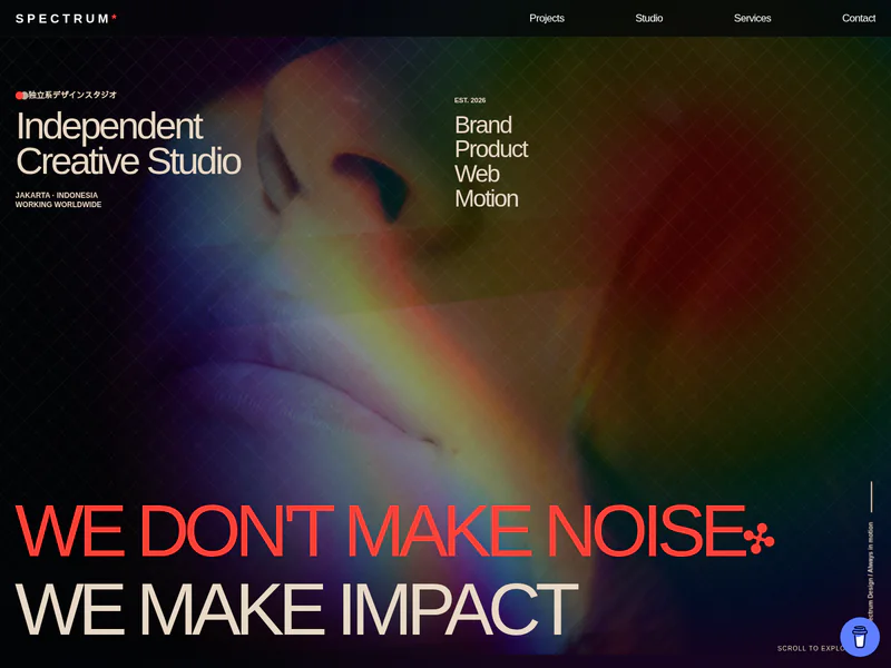 Spectrum Studio theme — actual desktop screenshot